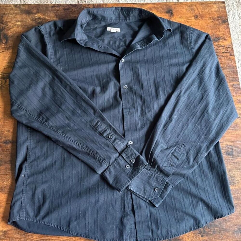 Merona Men's Black and Navy Shirt